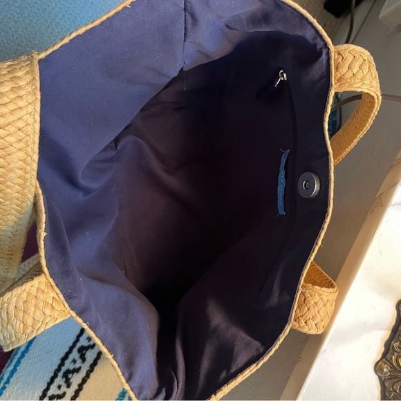 Draper James Tan Woven Tote Bag - Picture 4 of 11